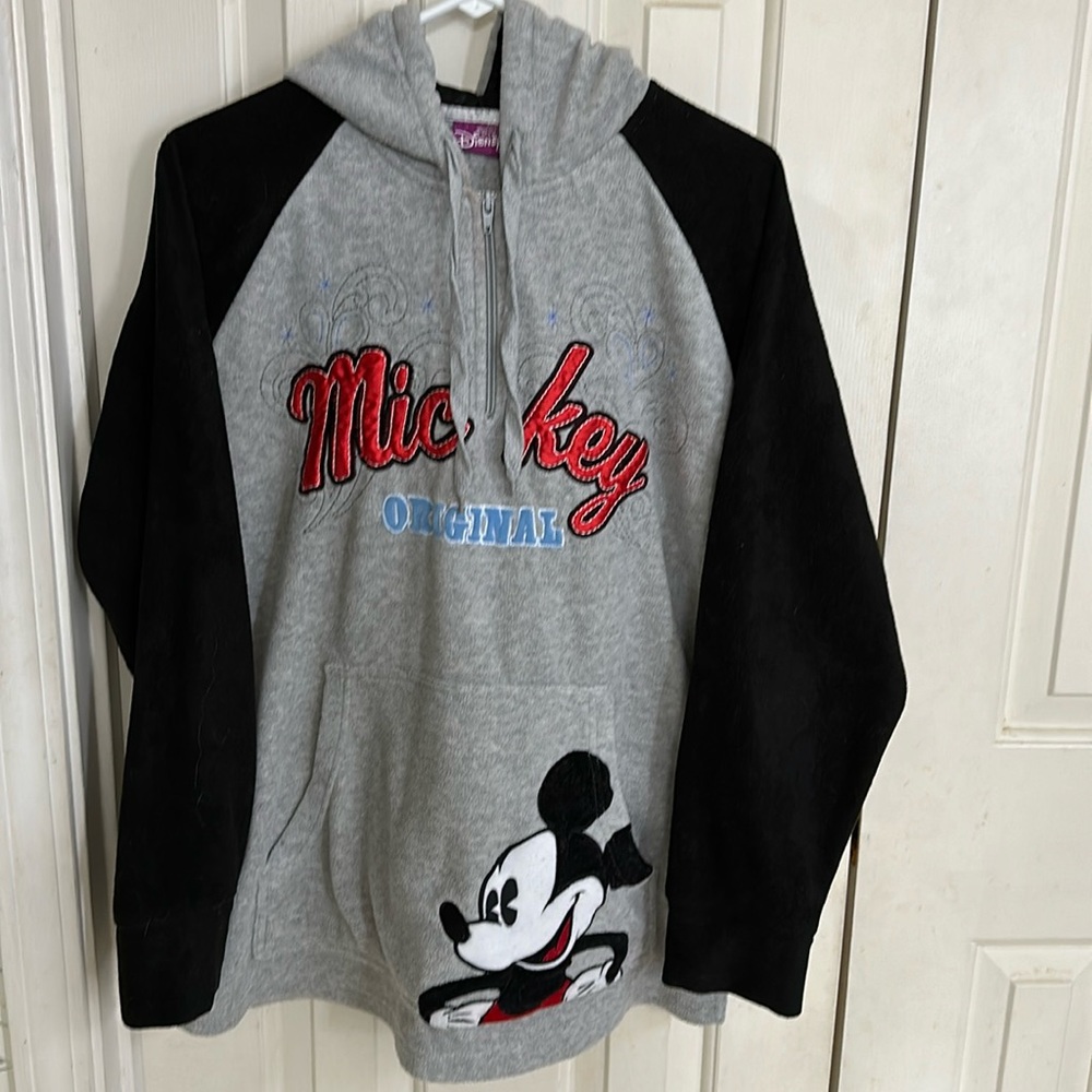 Disney Mickey Mouse fleece sweatshirt with hoodie